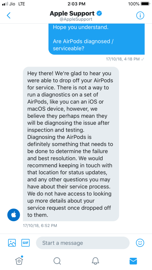 AirPods are not servicable