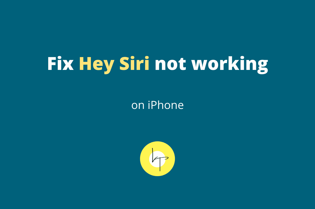 Fix Hey Siri Not Working on iPhone