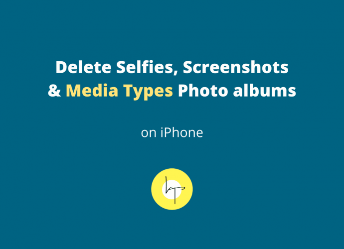 How to delete Selfies, Screenshots and Media Types albums in Photos app on iPhone