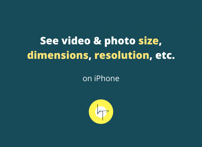 How to see photo and video size on iPhone and iPad