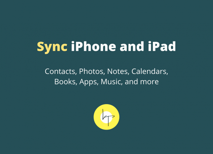 How to sync iPhone and iPad