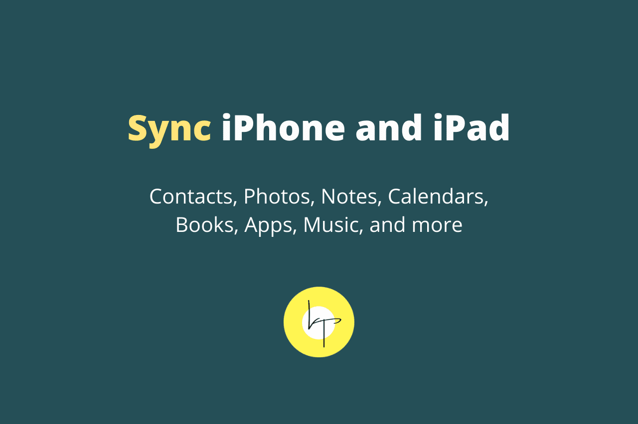 How to sync iPhone and iPad