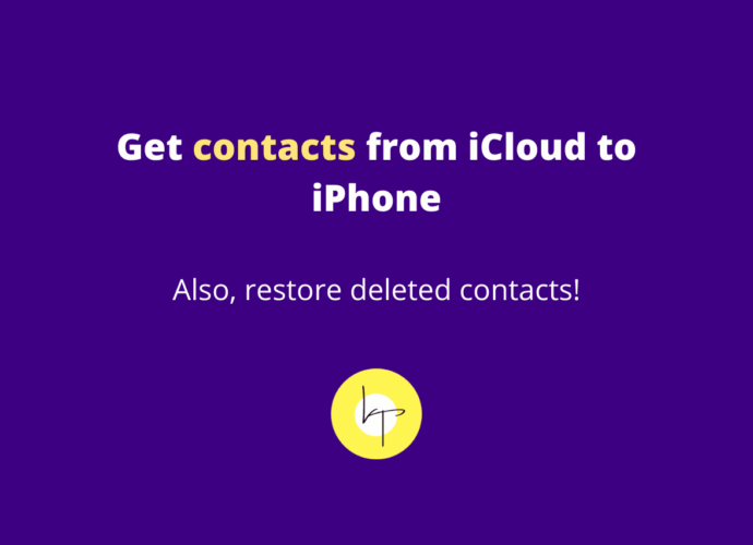 How to get contacts from iCloud to iPhone