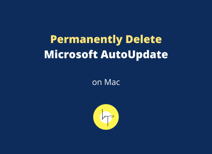 Permanently remove Microsoft AutoUpdate Required Data Notice from Mac