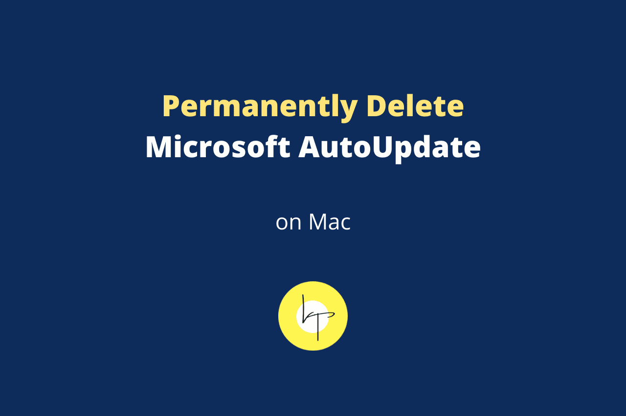 Permanently remove Microsoft AutoUpdate Required Data Notice from Mac