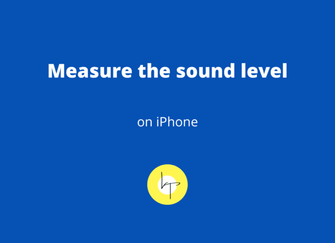 Measure sound level around you using iPhone