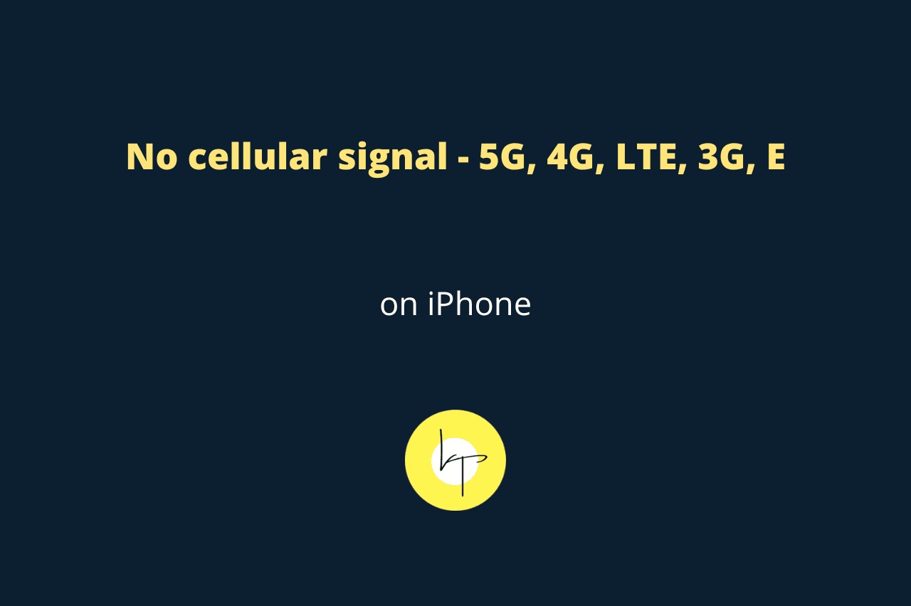 No cellular signal on iPhone