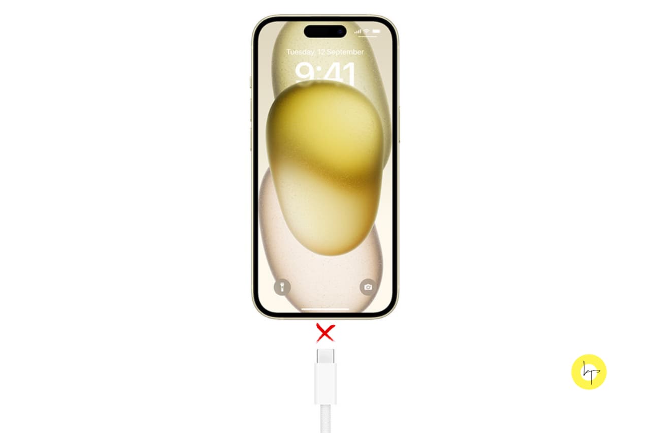 iPhone charging not working via its bottom port